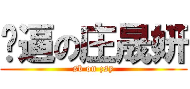傻逼の庄晟妍 (sb on zsy)