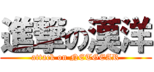 進撃の漢洋 (attack on NETGEAR)