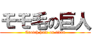 モモ毛の巨人 (Crotch hair on titan)