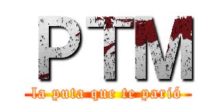 ＰＴＭ (la puta que te parió)