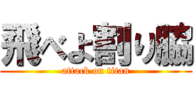 飛べよ割り脇 (attack on titan)