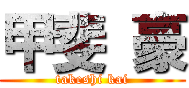 甲斐 豪 (takeshi kai)