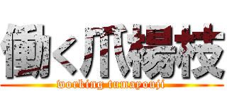 働く爪楊枝 (working tumayouji)