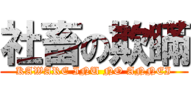 社畜の欺瞞 (KAWARE INU NO ANNEI)