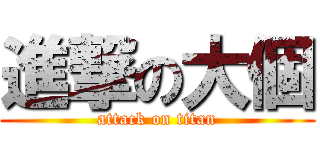 進撃の大個 (attack on titan)