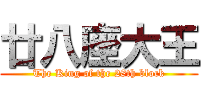 廿八座大王 (The King of the 28th block)