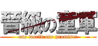 晉級の童軍 (one world one promise!)