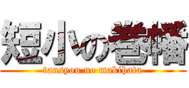 短小の巻幡 (tansyou no makihata)