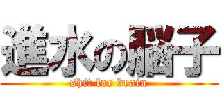 進水の脳子 (shit for brain)