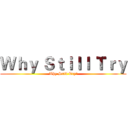 Ｗｈｙ Ｓｔｉｌｌ Ｔｒｙ (Why Still Try?)