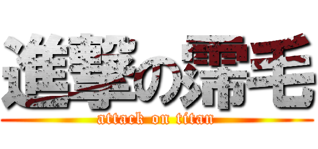 進撃の霈毛 (attack on titan)