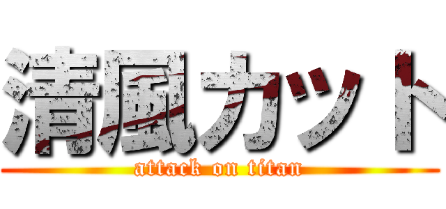 清風カット (attack on titan)