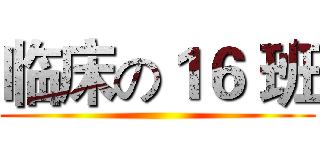 临床の１６ 班 ()