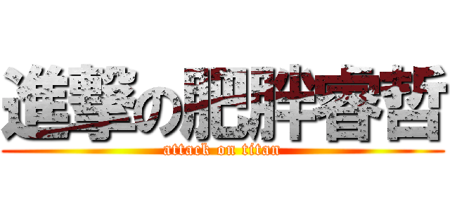 進撃の肥胖睿哲 (attack on titan)