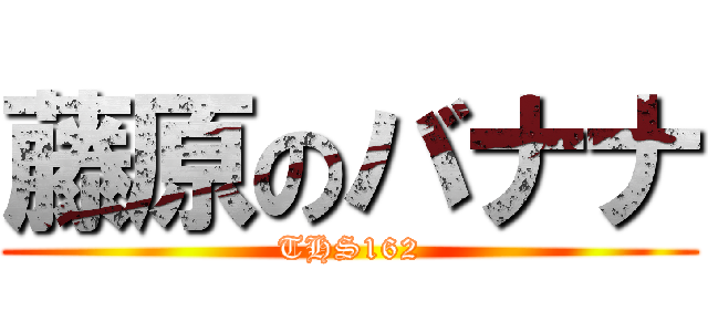 藤原のバナナ (THS162)
