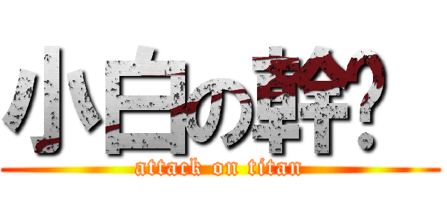 小白の幹耖  (attack on titan)