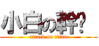 小白の幹耖  (attack on titan)