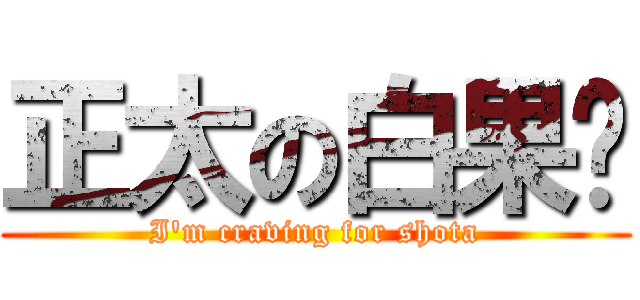 正太の白果醬 (I\'m craving for shota)