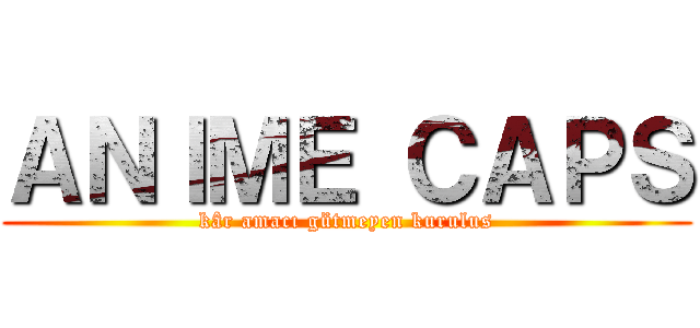 ＡＮＩＭＥ ＣＡＰＳ (kâr amacı gütmeyen kurulus)