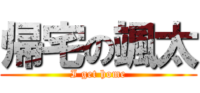 帰宅の颯太 (I get home)