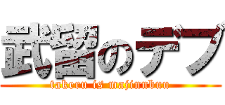 武留のデブ (takeru is majinnbuu)