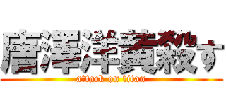 唐澤洋黄殺す (attack on titan)