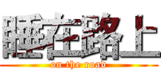 睡在路上 (on the road)