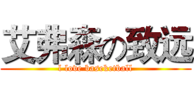 艾弗森の致远 (l love baseketball)