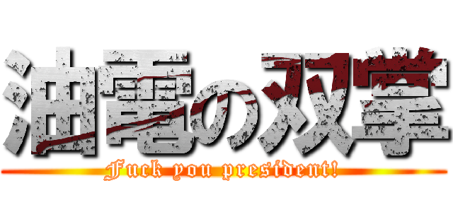 油電の双掌 (Fuck you president!)