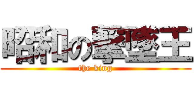昭和の撃墜王 (the king)
