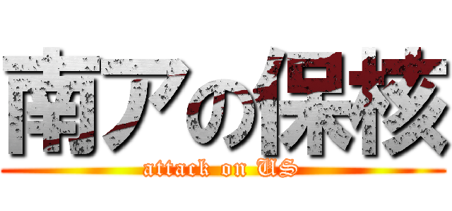 南アの保核 (attack on US)