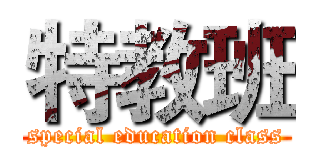 特教班 (special education class)