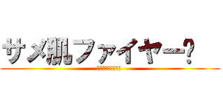 サメ肌ファイヤー𒅌   (本当に笑えるね？𒅌 )