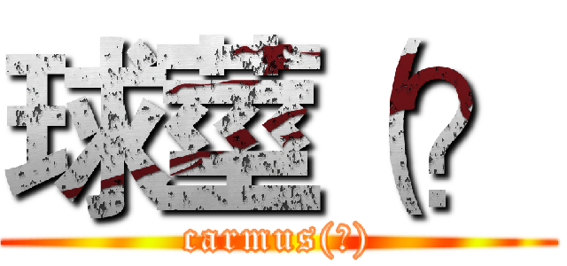 球莖（？ (carmus(?))