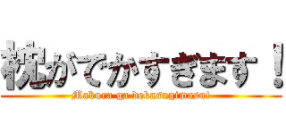 枕がでかすぎます！ (Makura ga dekasugimasu!)