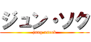 ジュン・ソク (jung xseok)