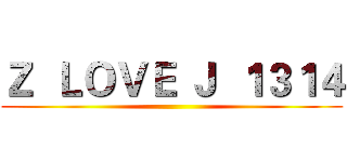 Ｚ  ＬＯＶＥ Ｊ  １３１４ ()