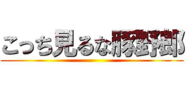 こっち見るな豚野郎 ()