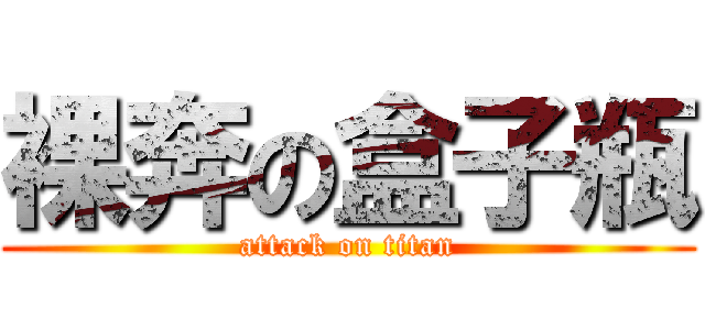 裸奔の盒子瓶 (attack on titan)