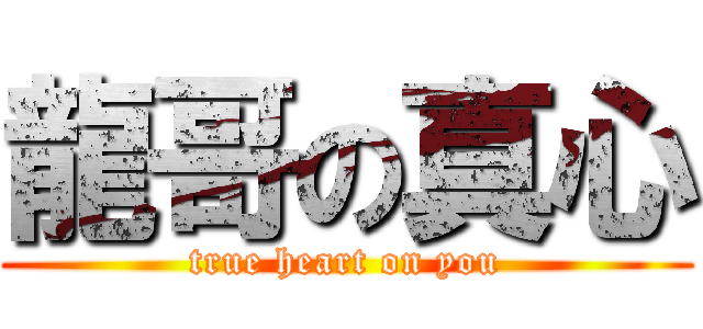 龍哥の真心 (true heart on you)
