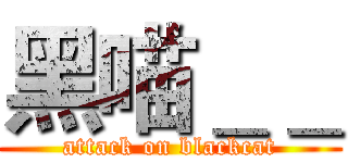 黑喵＿＿ (attack on blackcat)