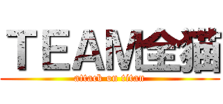 ＴＥＡＭ全猫 (attack on titan)