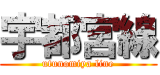 宇都宮線 (utunomiya line)