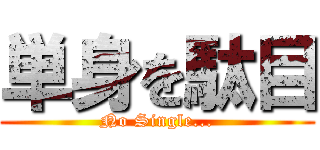 単身を駄目 (No Single...)