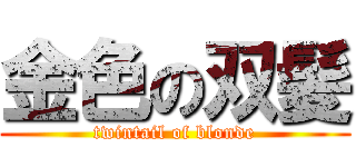 金色の双髪 (twintail of blonde)