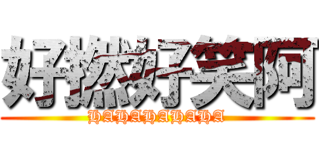 好撚好笑阿 (HAHAHAHAHA)