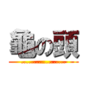 龜の頭 (..................)
