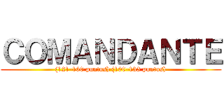 ＣＯＭＡＮＤＡＮＴＥ ((121-160 puntos) (100-133 puntos))