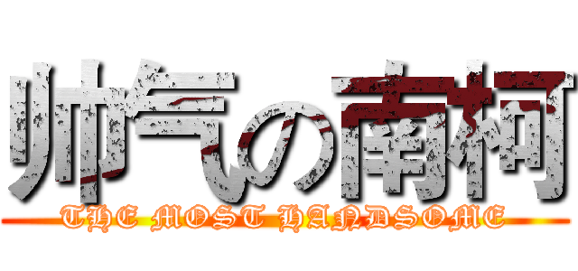 帅气の南柯 (THE MOST HANDSOME)