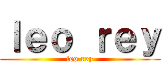 ｌｅｏ ｒｅｙ (leo rey)